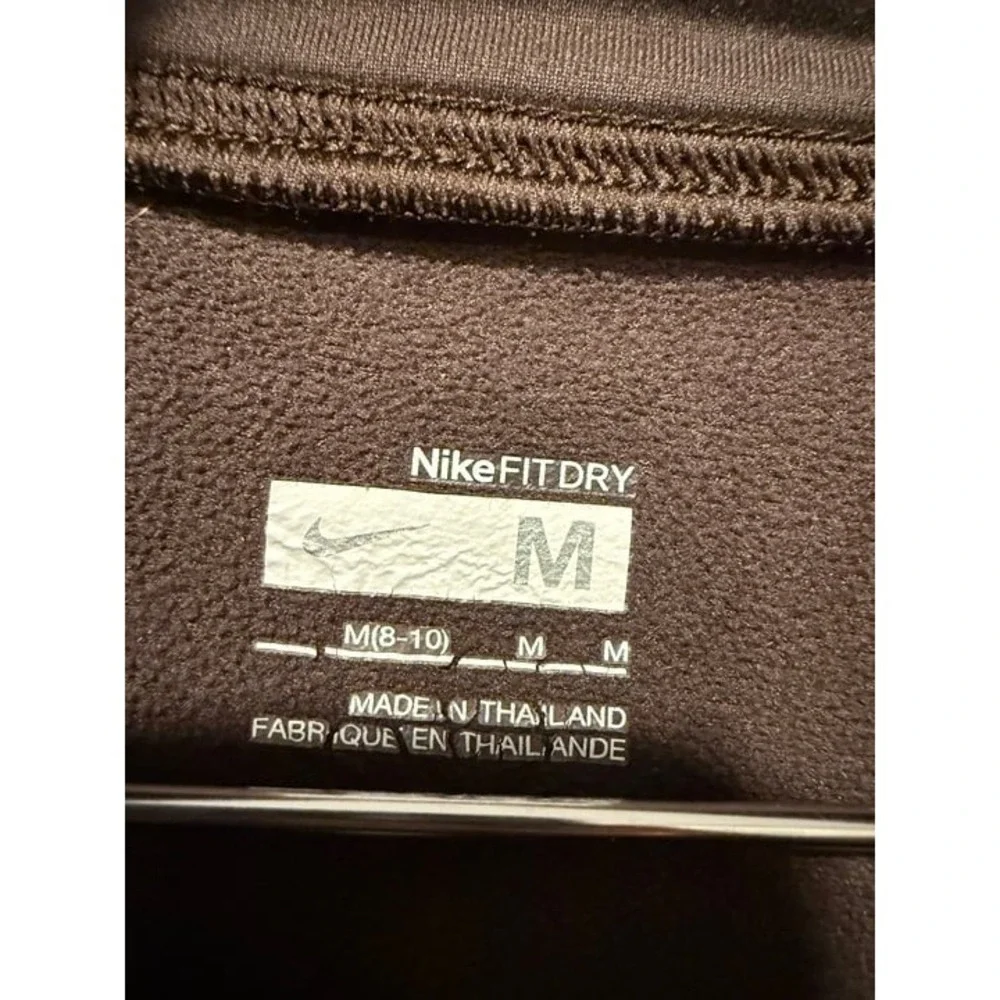 Nike FITDRY M Women's Zip Pullover Brown VGUC